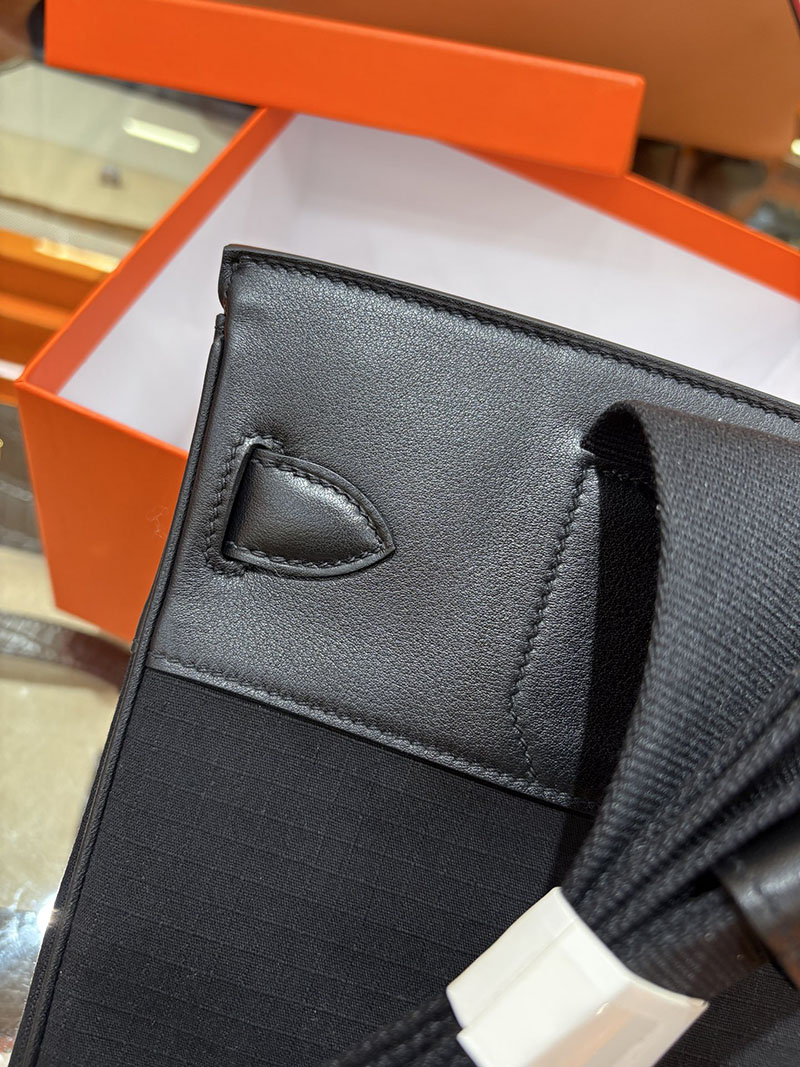 エルメス アッカド PM HERMES Hac a Dos PM ブラック スイフト/トワルアッシュ シルバー金具 2634729 Hac a Dos 定価 - 画像 (5)