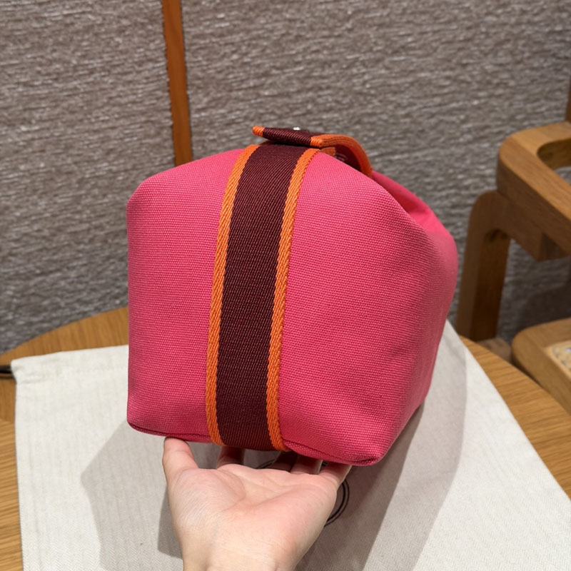 HERMES ポーチ ブリッド・ア・ブラック・Hパヴィヨン GM ハイビスカス コットンキャンバス シルバー金具 2634762 エルメス ブリッド ア ブラック ショルダー - 画像 (16)