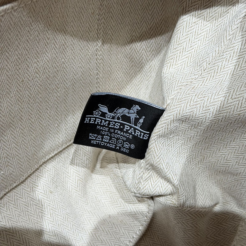 HERMES ポーチ ブリッド・ア・ブラック・Hパヴィヨン GM ハイビスカス コットンキャンバス シルバー金具 2634762 エルメス ブリッド ア ブラック ショルダー - 画像 (10)