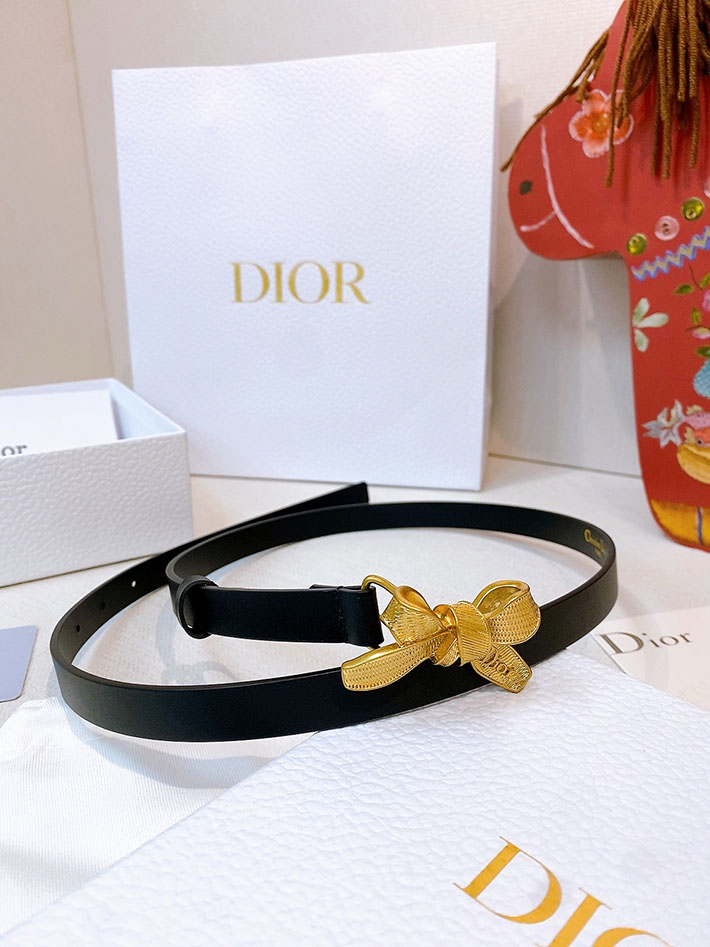 最高級ディオールスーパーコピー Dior Diorissimo Bow ベルト 15mm スムースカーフスキン B1021CGBJ_M900 ディオール ベルト レディース - 画像 (7)