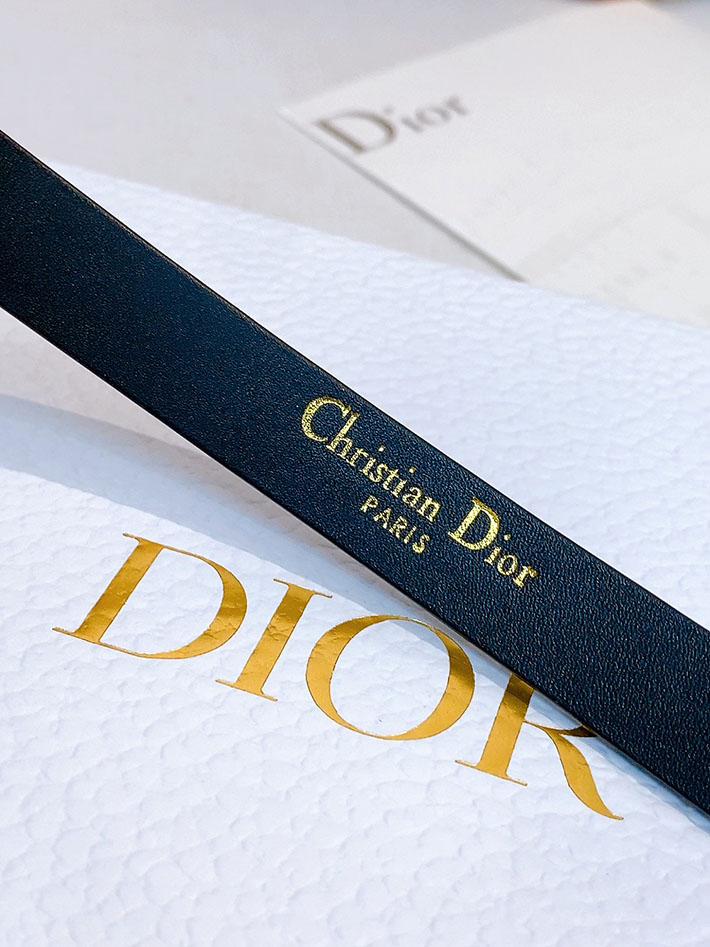 最高級ディオールスーパーコピー Dior Diorissimo Bow ベルト 15mm スムースカーフスキン 2634823 Dior ベルトバックル - 画像 (6)
