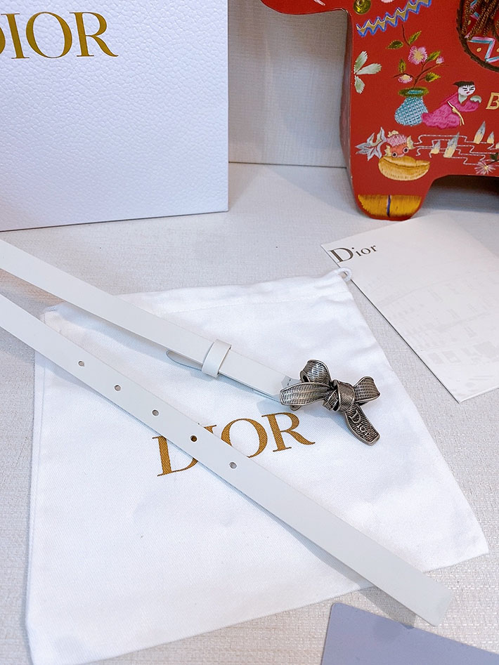 最高級ディオールスーパーコピー Dior Diorissimo Bow ベルト 15mm スムースカーフスキン 2634824 ディオール ベルト 安い - 画像 (3)