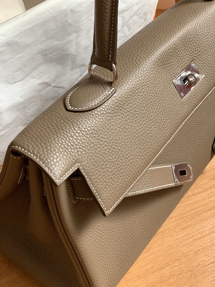 エルメスコピー通販 HERMES ショルダーケリー42 ショルダーバッグ エトゥープ トゴ シルバー金具 2634894 メンズ ケリー ショルダー - 画像 (4)