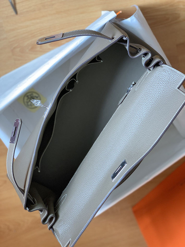 エルメスコピー通販 HERMES ショルダーケリー42 ショルダーバッグ エトゥープ トゴ シルバー金具 2634894 メンズ ケリー ショルダー - 画像 (2)