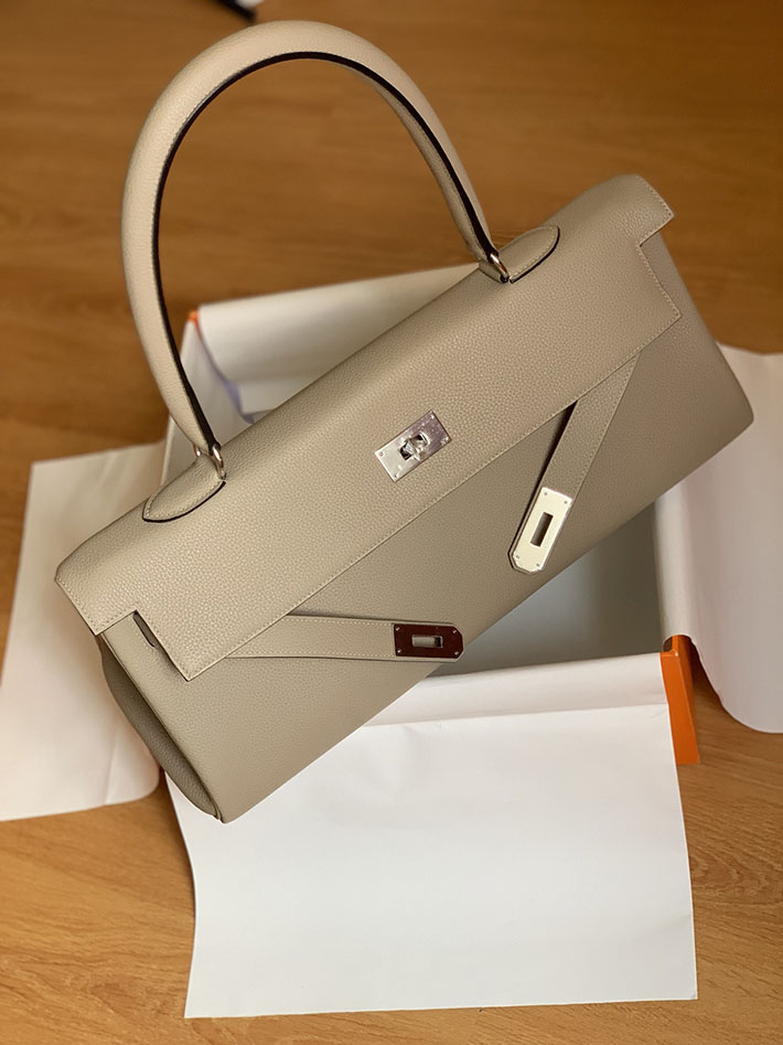 エルメスコピー通販 HERMES ショルダーケリー42 ショルダーバッグ トゥルティールグレー トゴ シルバー金具 2634896 エルメス メンズ ショルダーバッグ - 画像 (5)