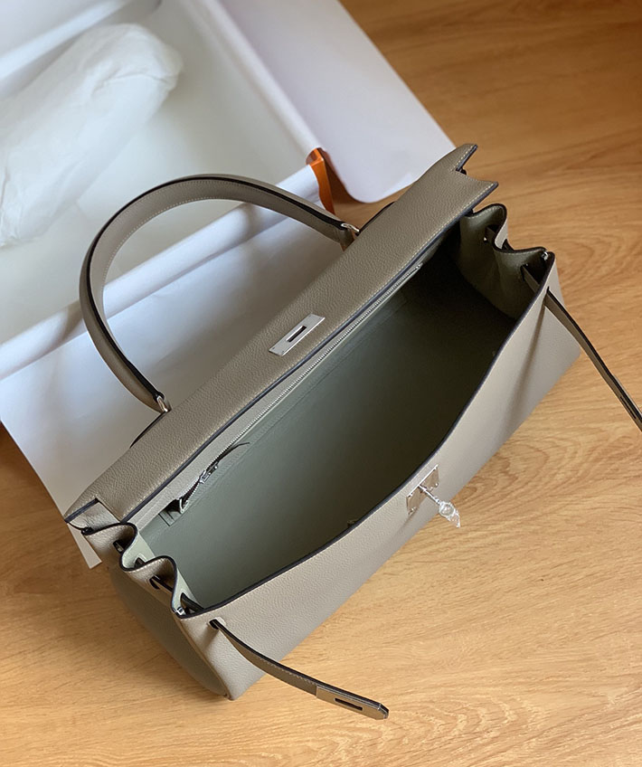 エルメスコピー通販 HERMES ショルダーケリー42 ショルダーバッグ トゥルティールグレー トゴ シルバー金具 2634896 エルメス メンズ ショルダーバッグ - 画像 (3)