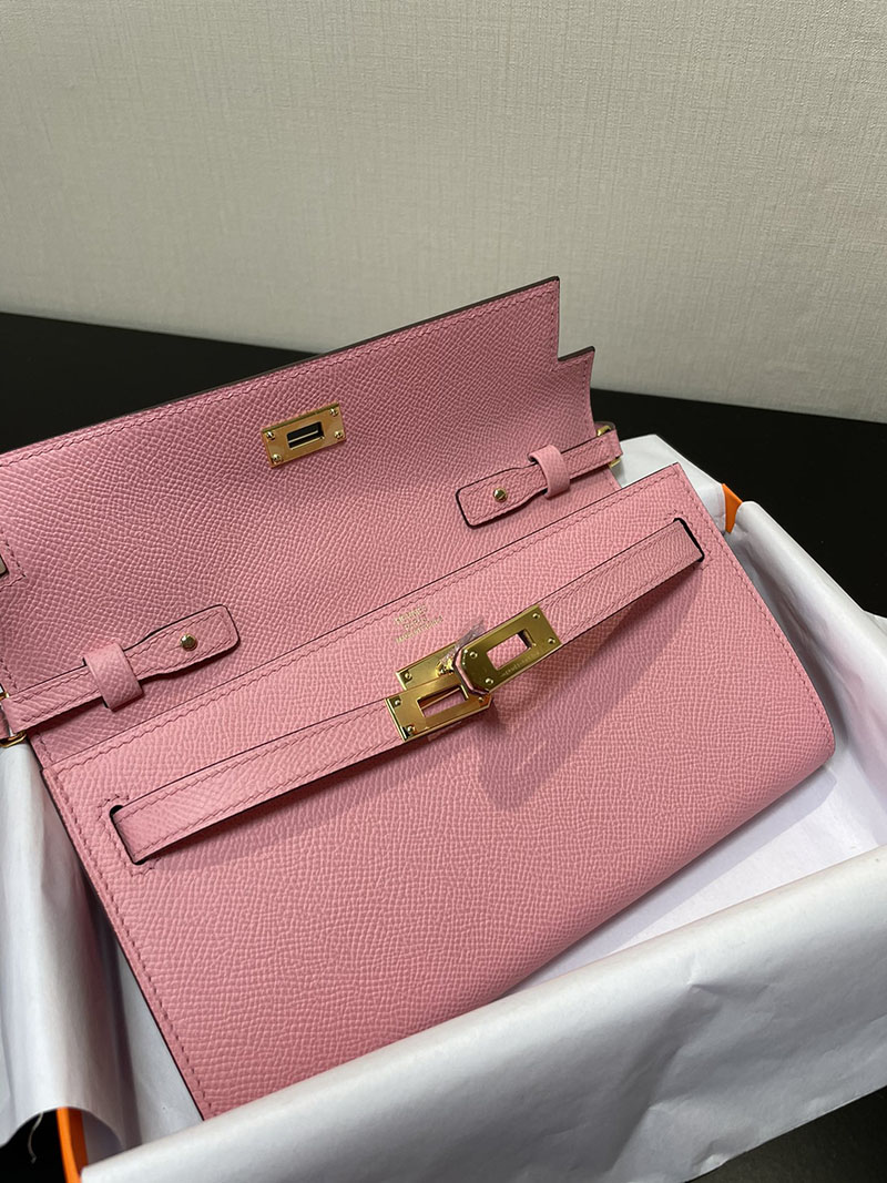 エルメス安い HERMES ケリーウォレット ロング トゥーゴー ローズコンフェッティ ヴォーエプソン ゴールド金具 2635001 ケリーウォレット ロング 定価 - 画像 (5)