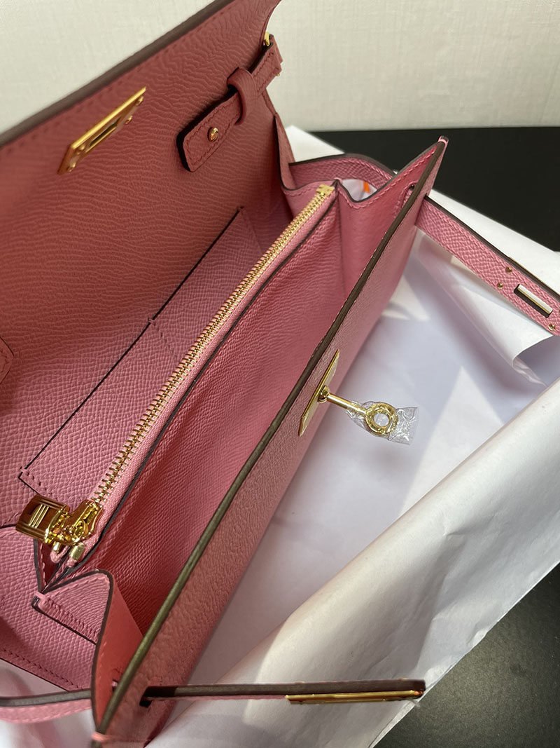 エルメス安い HERMES ケリーウォレット ロング トゥーゴー ローズコンフェッティ ヴォーエプソン ゴールド金具 2635001 ケリーウォレット ロング 定価 - 画像 (2)