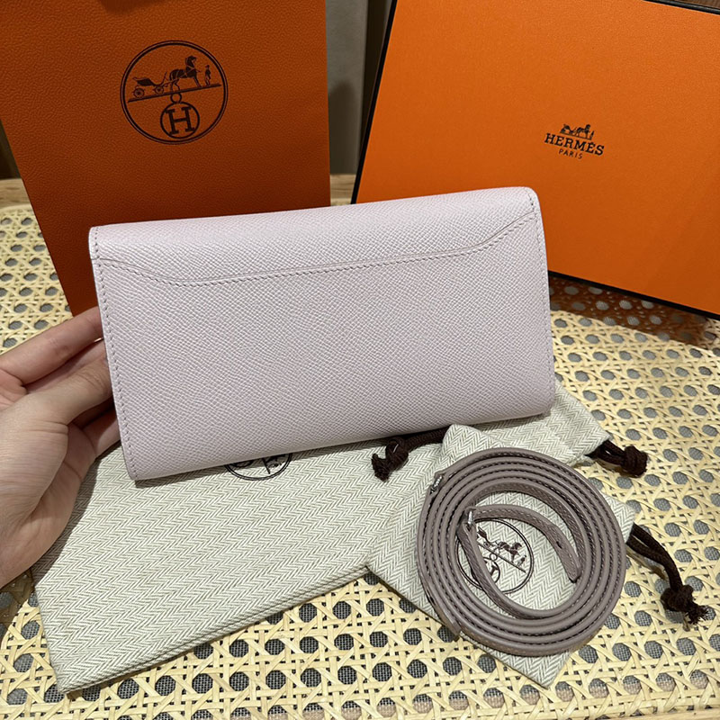 エルメス安い HERMES コンスタンスロング トゥーゴー クロッカス ヴォーエプソン シルバー金具 H080201CK9W エルメス ウォレット ショルダー 定価 - 画像 (9)