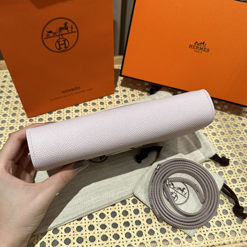 エルメス安い HERMES コンスタンスロング トゥーゴー クロッカス ヴォーエプソン シルバー金具 H080201CK9W エルメス ウォレット ショルダー 定価 - 画像 (6)