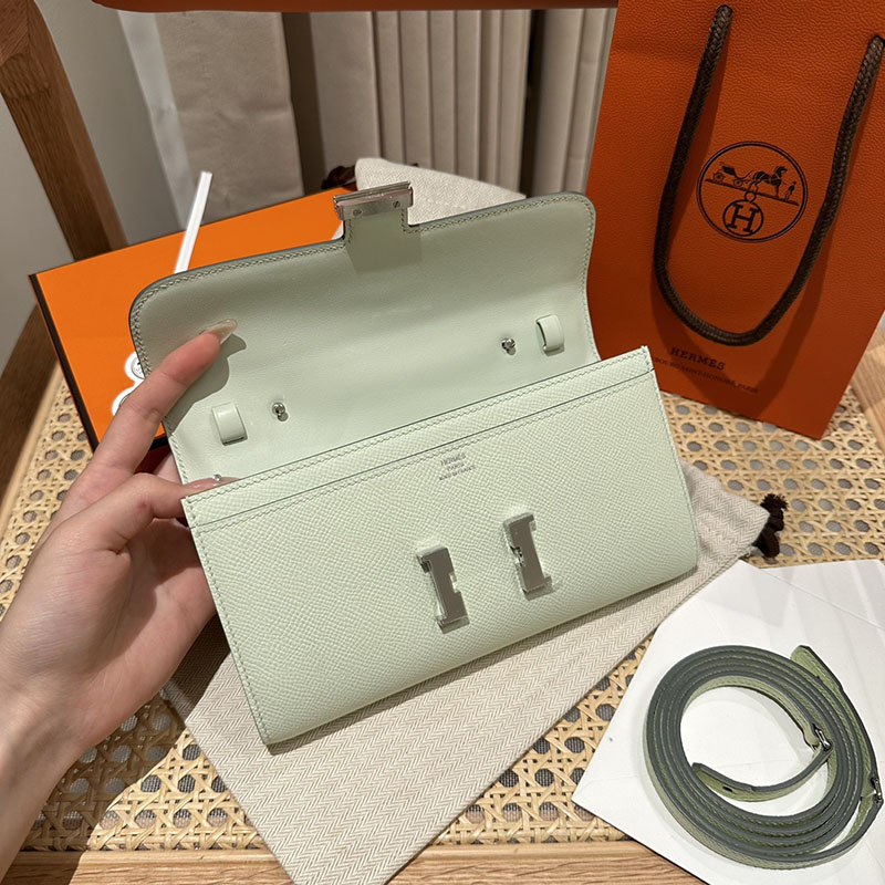 エルメス安い HERMES コンスタンスロング トゥーゴー ヴェールフィズ ヴォーエプソン シルバー金具 H080201CK0S エルメス ウォレット バッグ 定価 - 画像 (4)