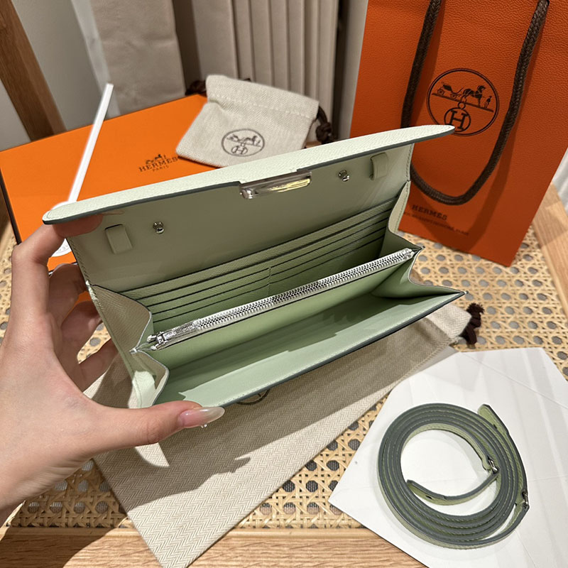 エルメス安い HERMES コンスタンスロング トゥーゴー ヴェールフィズ ヴォーエプソン シルバー金具 H080201CK0S エルメス ウォレット バッグ 定価 - 画像 (2)