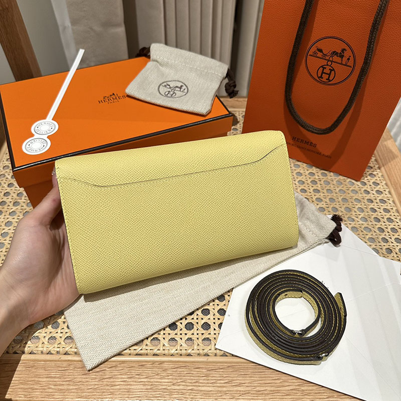 エルメス安い HERMES コンスタンスロング トゥーゴー ジョーヌプッサン ヴォーエプソン シルバー金具 H080201CK1Z コンスタンス 財布 ショルダー - 画像 (9)