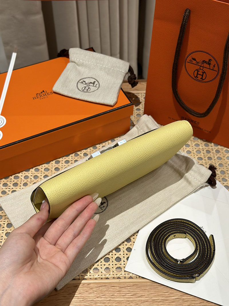エルメス安い HERMES コンスタンスロング トゥーゴー ジョーヌプッサン ヴォーエプソン シルバー金具 H080201CK1Z コンスタンス 財布 ショルダー - 画像 (5)