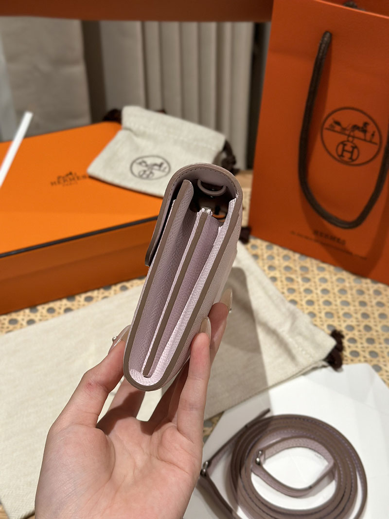 エルメス安い HERMES コンスタンスロング トゥーゴー モーヴペール ヴォーエプソン シルバー金具 H080201CK09 エルメス コンスタンス 長財布 - 画像 (8)
