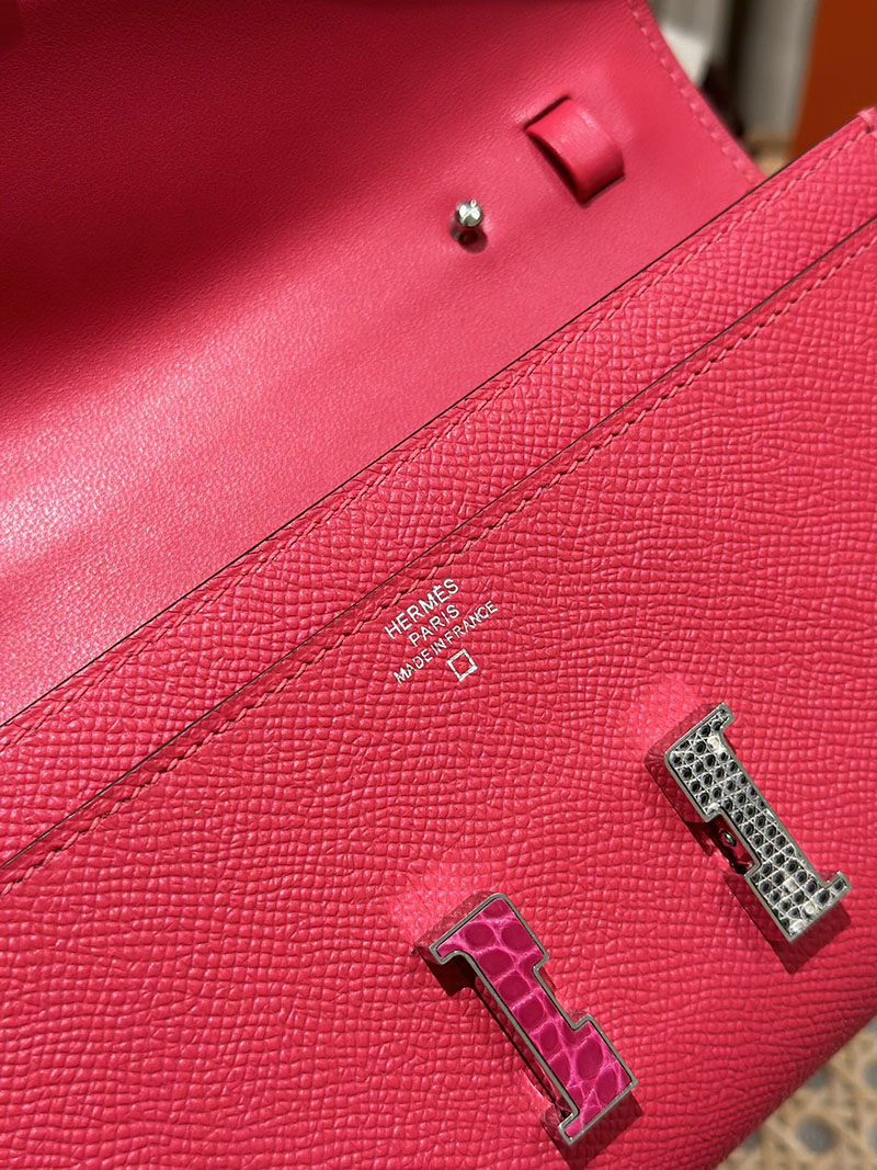 エルメス安い HERMES コンスタンスロング トゥーゴー ローズエクストレーム ヴォーエプソン シルバー金具 H080201CPI6 コンスタンス ロング トゥーゴー 定価 - 画像 (3)