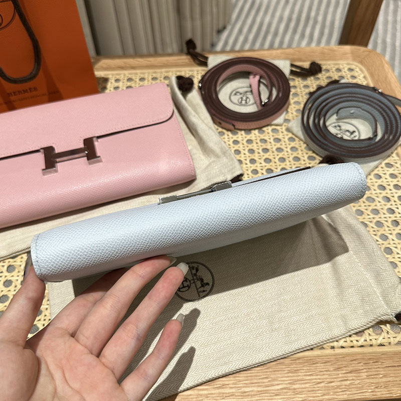 エルメス安い HERMES コンスタンスロング トゥーゴー アズール ヴォーエプソン シルバー金具 H080201CK7R コンスタンス ウォレット トゥーゴー - 画像 (4)