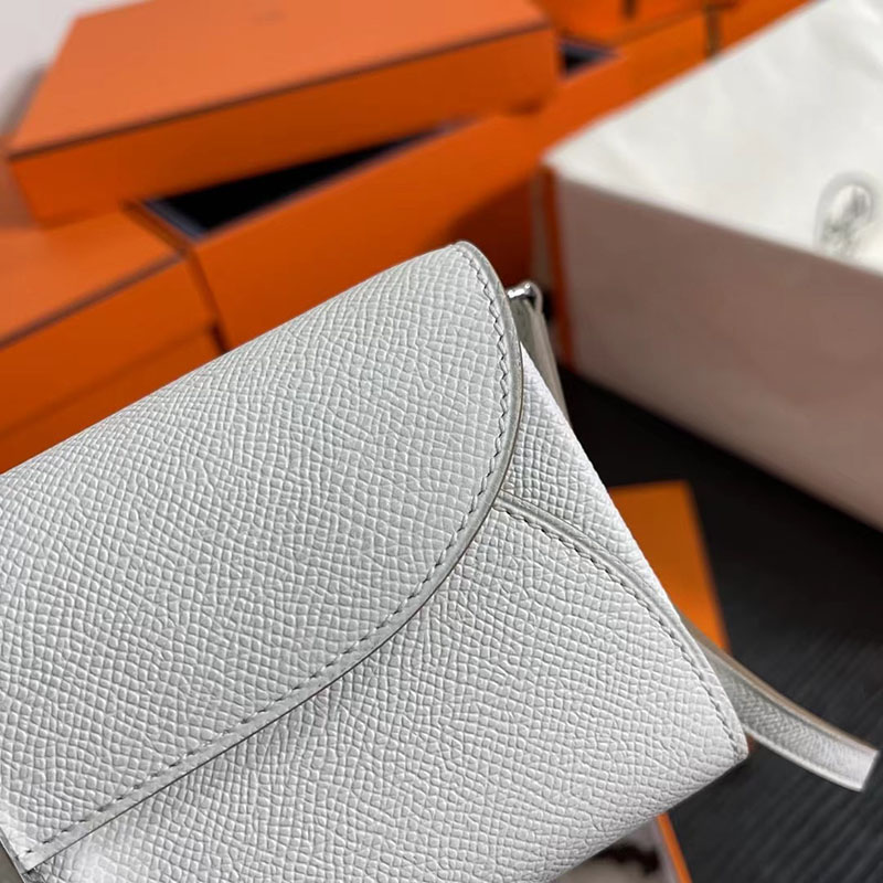 エルメス安い HERMES シェーヌダンクル トゥーゴー グリパール ヴォーエプソン シルバー金具 H083141CKM4 エルメス ウォレット ショルダー 定価 - 画像 (7)