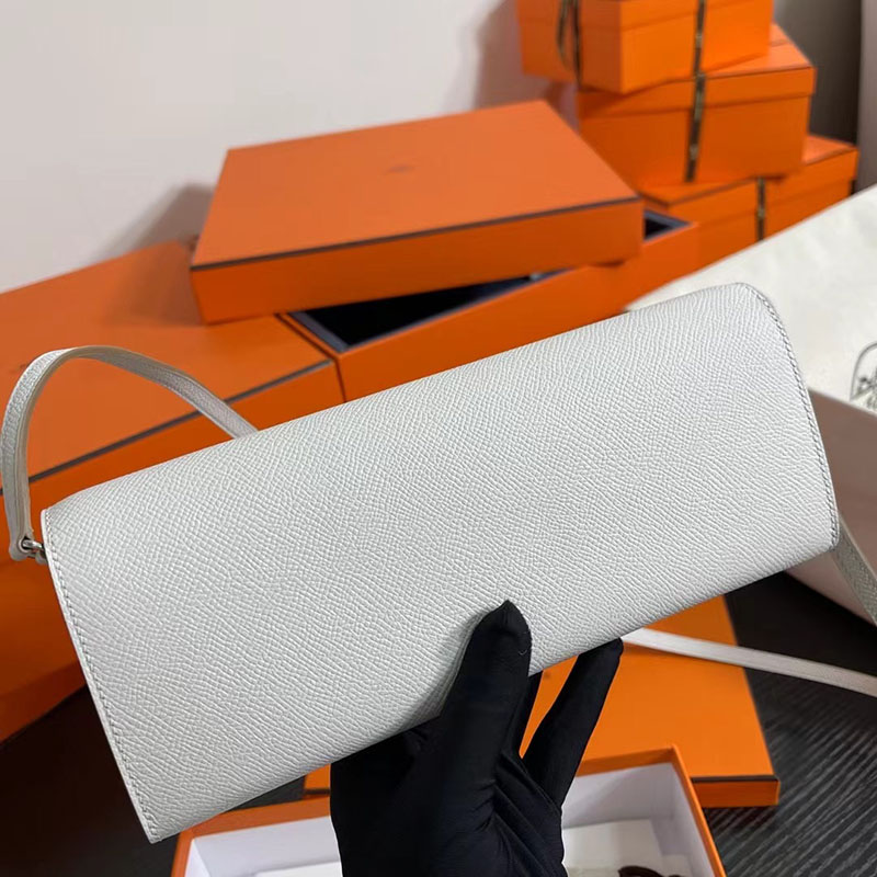 エルメス安い HERMES シェーヌダンクル トゥーゴー グリパール ヴォーエプソン シルバー金具 H083141CKM4 エルメス ウォレット ショルダー 定価 - 画像 (6)