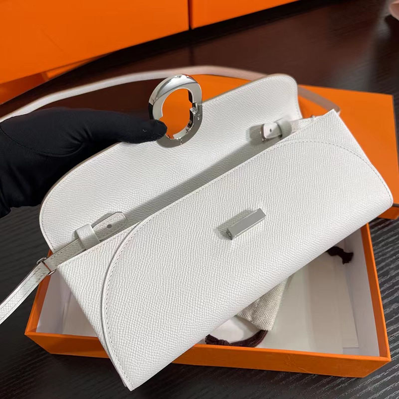エルメス安い HERMES シェーヌダンクル トゥーゴー グリパール ヴォーエプソン シルバー金具 H083141CKM4 エルメス ウォレット ショルダー 定価 - 画像 (4)