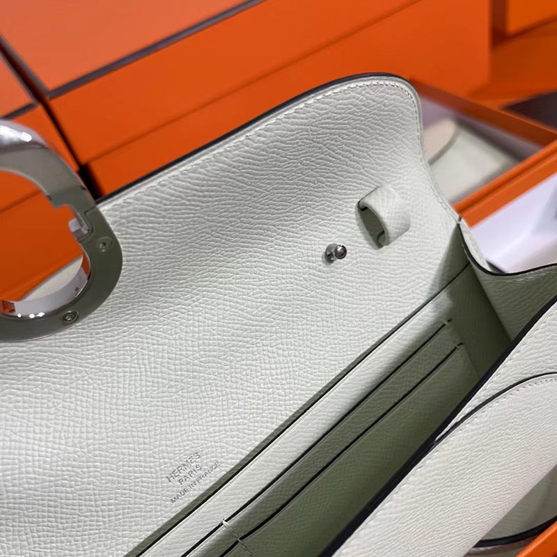 エルメス安い HERMES シェーヌダンクル トゥーゴー ヴェールフィズ ヴォーエプソン シルバー金具 H083141CK0S エルメス ウォレットバッグ 定価 - 画像 (3)