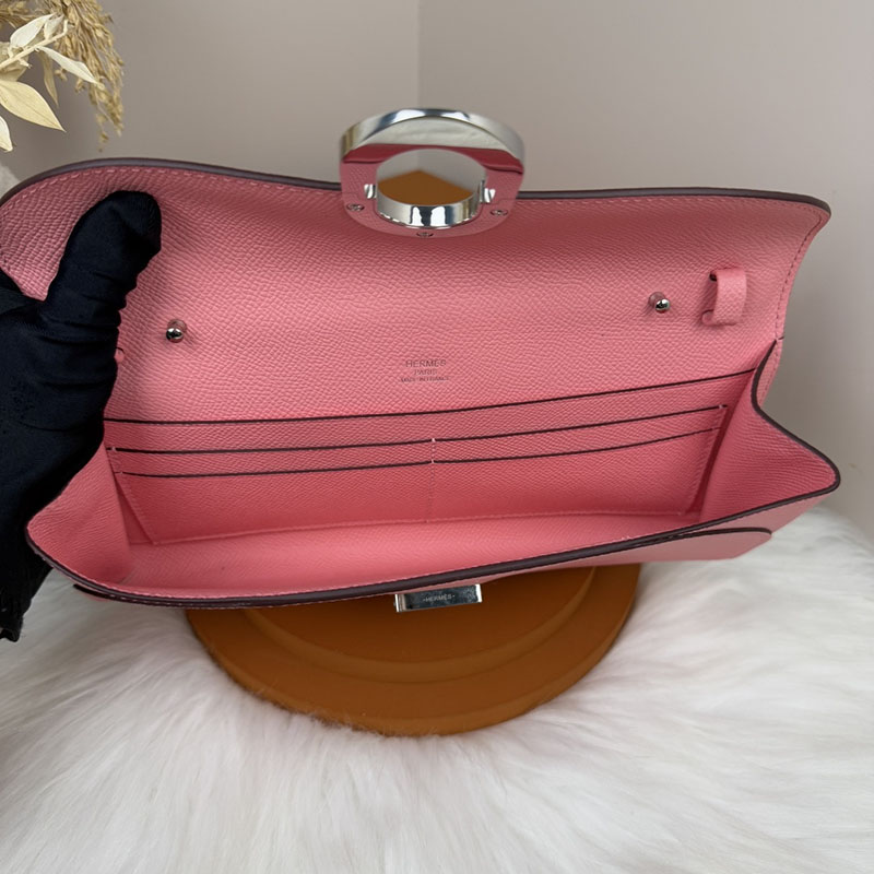 エルメス安い HERMES シェーヌダンクル トゥーゴー ローズコンフェッティ ヴォーエプソン シルバー金具 H083141CK1Q エルメス ミニ バッグ 値段 - 画像 (2)