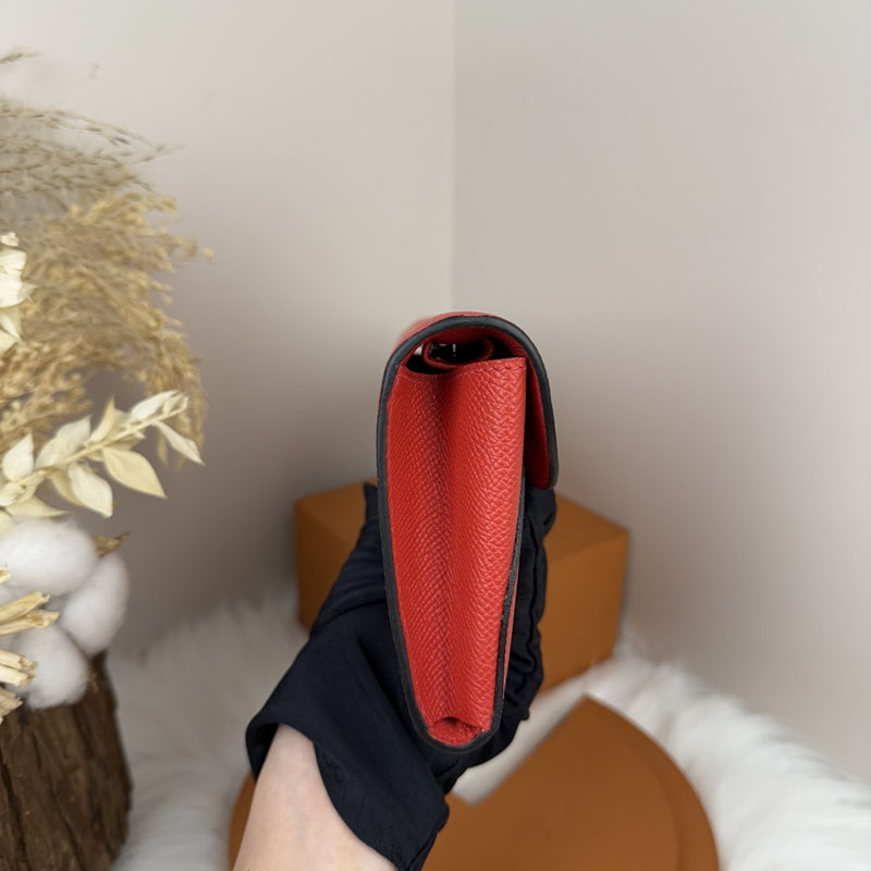 エルメス安い HERMES シェーヌダンクル トゥーゴー ルージュヴィフ ヴォーエプソン シルバー金具 H083141CK53 エルメス シェーヌダンクル 財布 - 画像 (5)