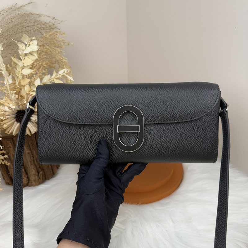エルメス安い HERMES シェーヌダンクル トゥーゴー ブラック ヴォーエプソン ブラック金具 H083141CA89 シェーヌダンクル スーパーコピー - 画像 (3)