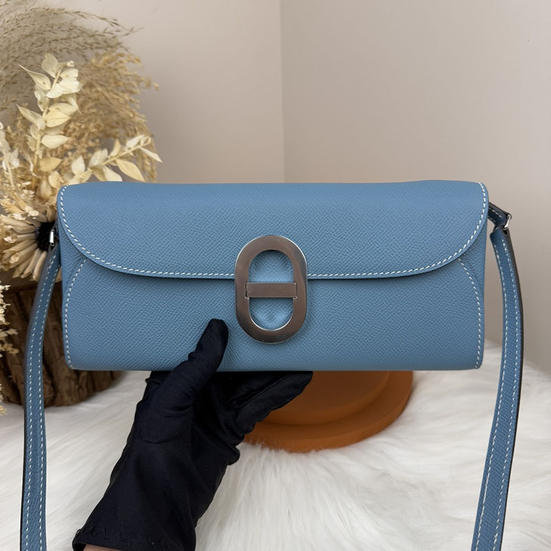 エルメス安い HERMES シェーヌダンクル トゥーゴー ブルージーン ヴォーエプソン シルバー金具 H083141CK75 シェーヌダンクル トゥーゴー 財布 - 画像 (3)