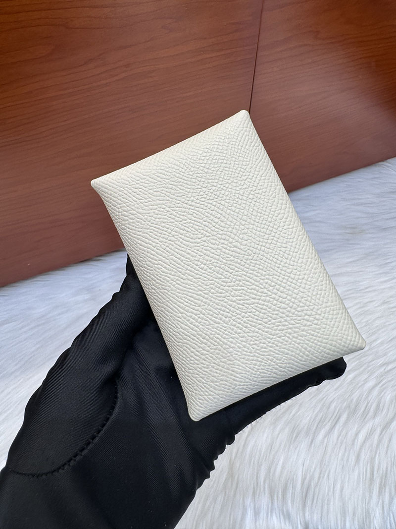 エルメス安い HERMES カルヴィデュオ カードケース クレ ヴォーエプソン シルバー金具 H083035CK10 エルメス 名刺入れ 公式 - 画像 (7)