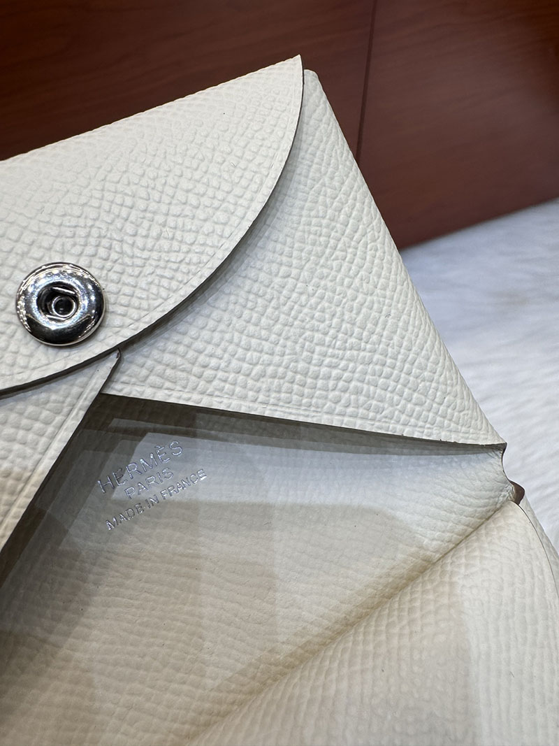 エルメス安い HERMES カルヴィデュオ カードケース クレ ヴォーエプソン シルバー金具 H083035CK10 エルメス 名刺入れ 公式 - 画像 (4)