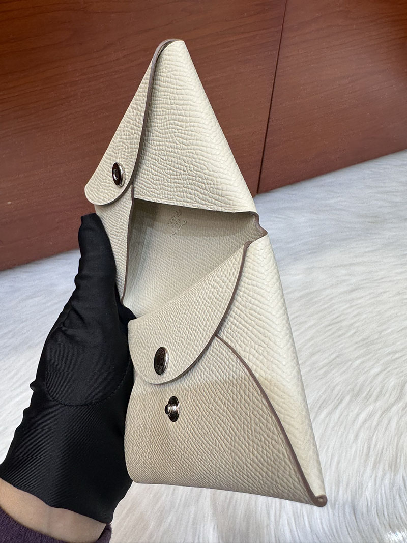 エルメス安い HERMES カルヴィデュオ カードケース クレ ヴォーエプソン シルバー金具 H083035CK10 エルメス 名刺入れ 公式 - 画像 (3)