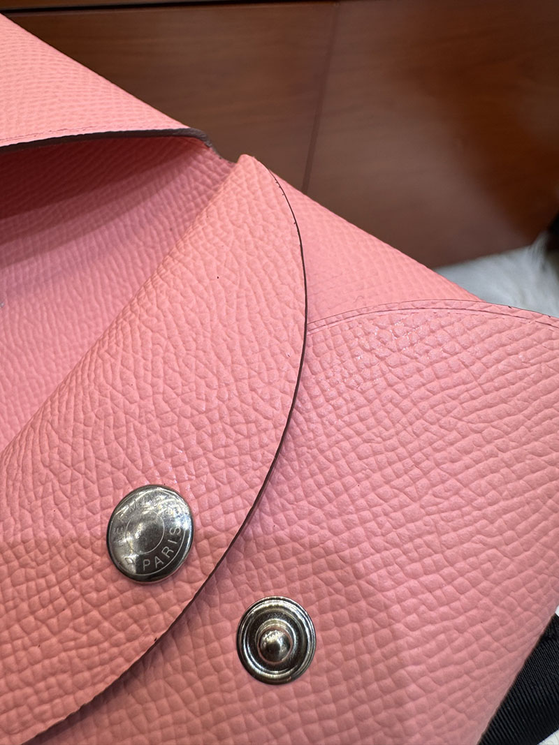 エルメス安い HERMES カルヴィデュオ カードケース ローズコンフェッティ ヴォーエプソン シルバー金具 H083035CK1Q エルメス カルヴィ 定価 - 画像 (9)