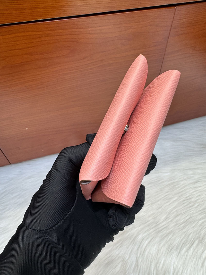 エルメス安い HERMES カルヴィデュオ カードケース ローズコンフェッティ ヴォーエプソン シルバー金具 H083035CK1Q エルメス カルヴィ 定価 - 画像 (4)