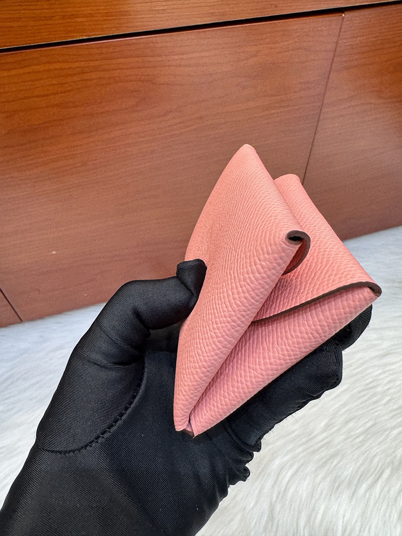 エルメス安い HERMES カルヴィデュオ カードケース ローズコンフェッティ ヴォーエプソン シルバー金具 H083035CK1Q エルメス カルヴィ 定価 - 画像 (3)