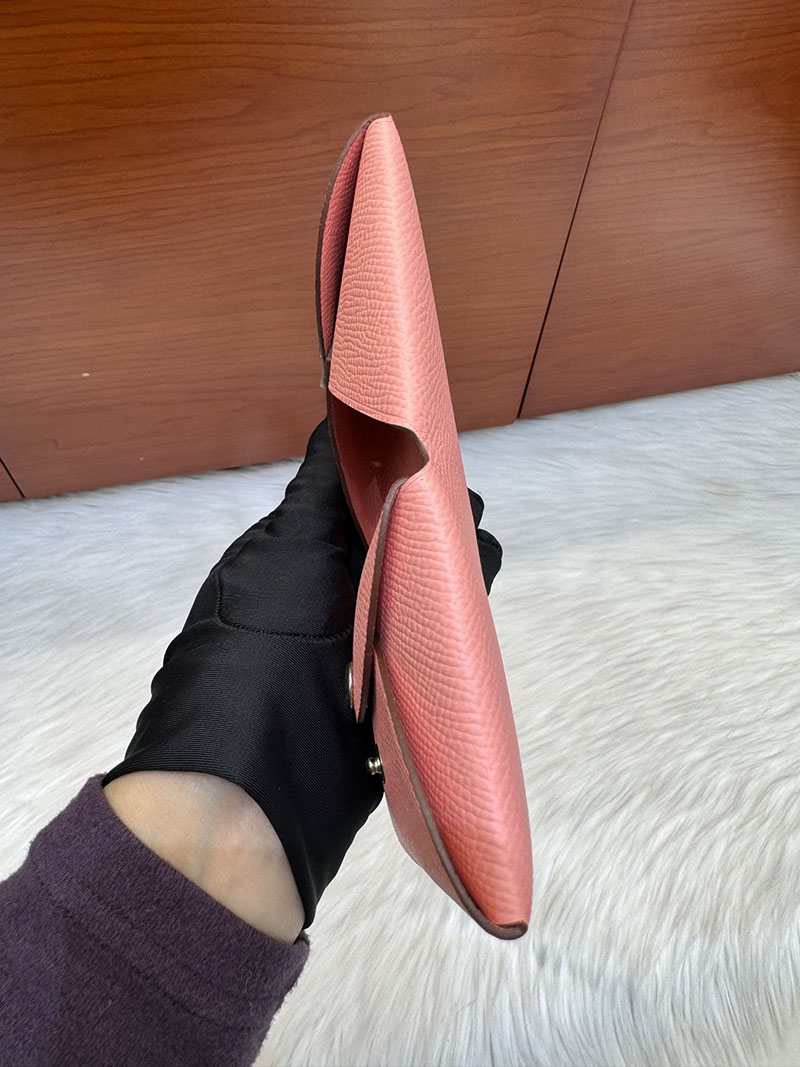 エルメス安い HERMES カルヴィデュオ カードケース ローズコンフェッティ ヴォーエプソン シルバー金具 H083035CK1Q エルメス カルヴィ 定価 - 画像 (2)