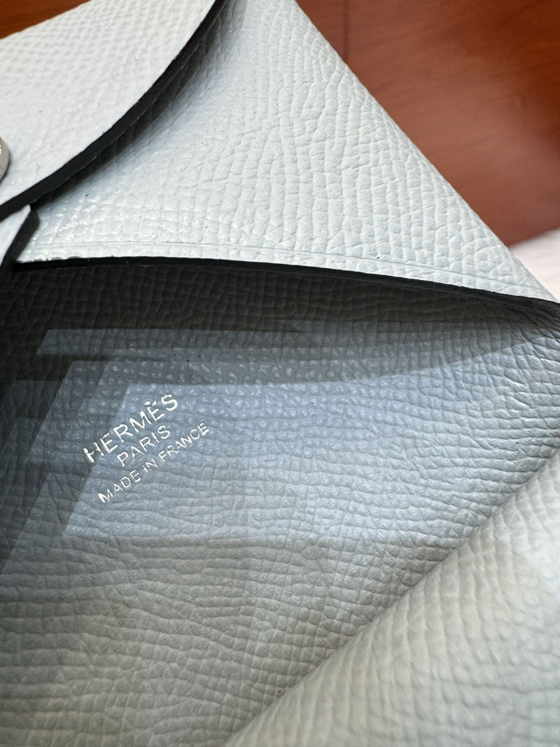 エルメス安い HERMES カルヴィデュオ カードケース ブルーラン ヴォーエプソン シルバー金具 H083035CKJ7 エルメス カードケース カルヴィ - 画像 (8)