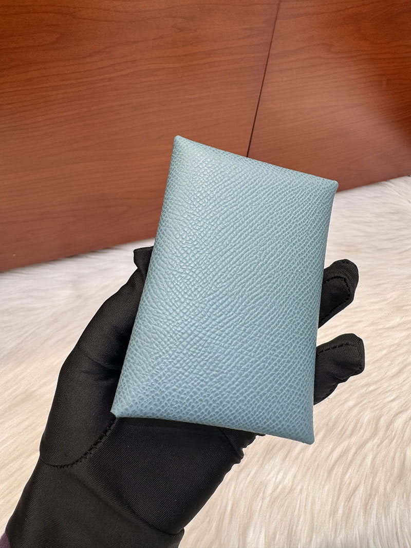 エルメス安い HERMES カルヴィデュオ カードケース ブルージーン ヴォーエプソン シルバー金具 H083035CK75 エルメス カードケース 財布代わり - 画像 (6)