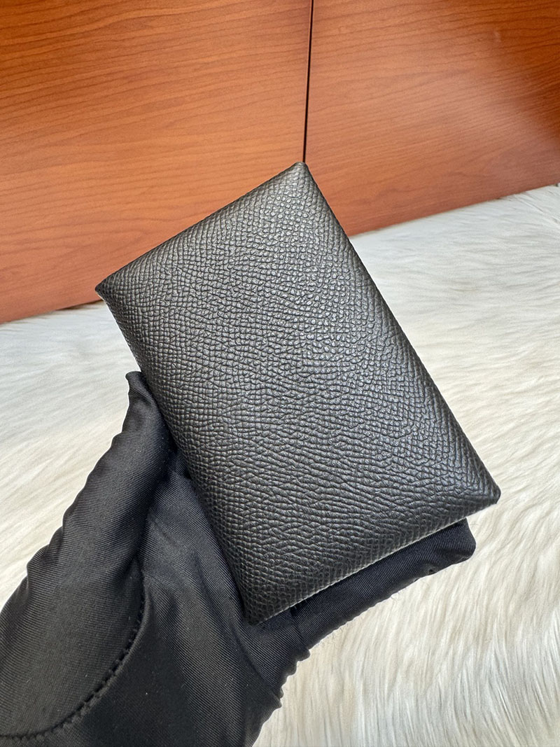 エルメス安い HERMES カルヴィデュオ カードケース ブラック ヴォーエプソン シルバー金具 H083035CK89 カルヴィデュオ 人気色 - 画像 (6)