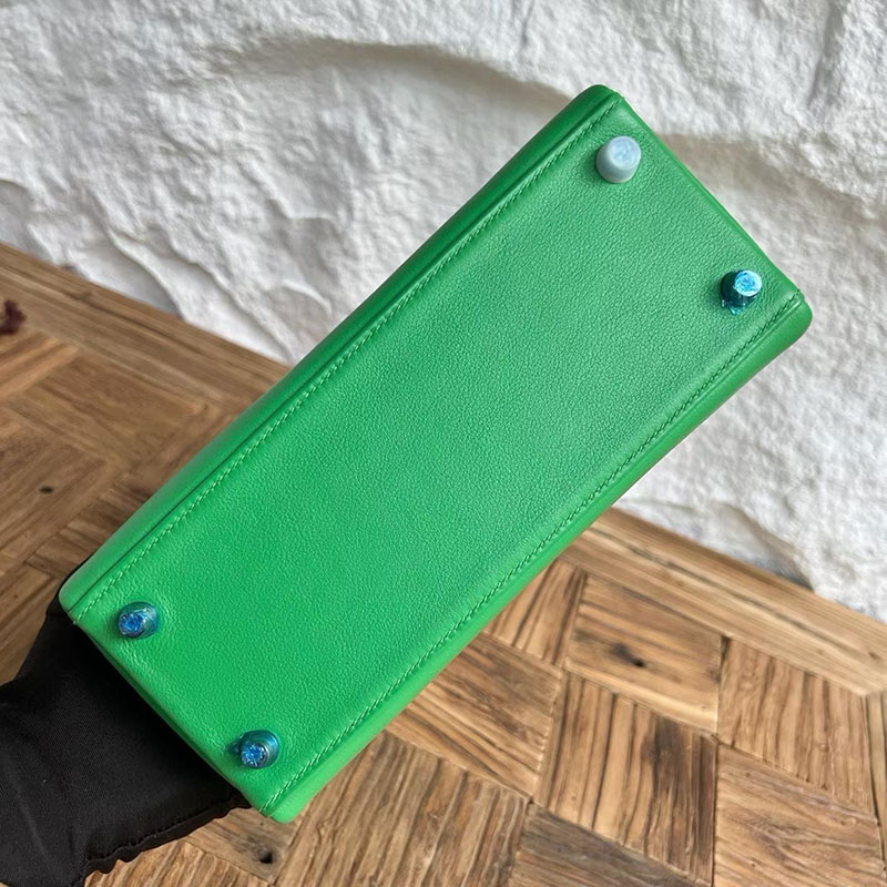エルメスの人気バッグ HERMES ケリー25 内縫い バンブー スイフト シルバー金具 H042389CK1K エルメス バッグ アウトレット - 画像 (2)