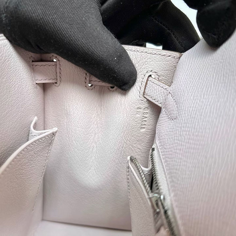 エルメスの人気バッグ HERMES ケリー25 外縫い モーヴペール ヴォーエプソン シルバー金具 H041000CK09 エルメス バッグ 種類 - 画像 (3)