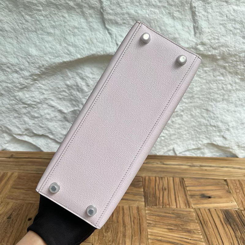 エルメスの人気バッグ HERMES ケリー25 外縫い モーヴペール ヴォーエプソン シルバー金具 H041000CK09 エルメス バッグ 種類 - 画像 (2)