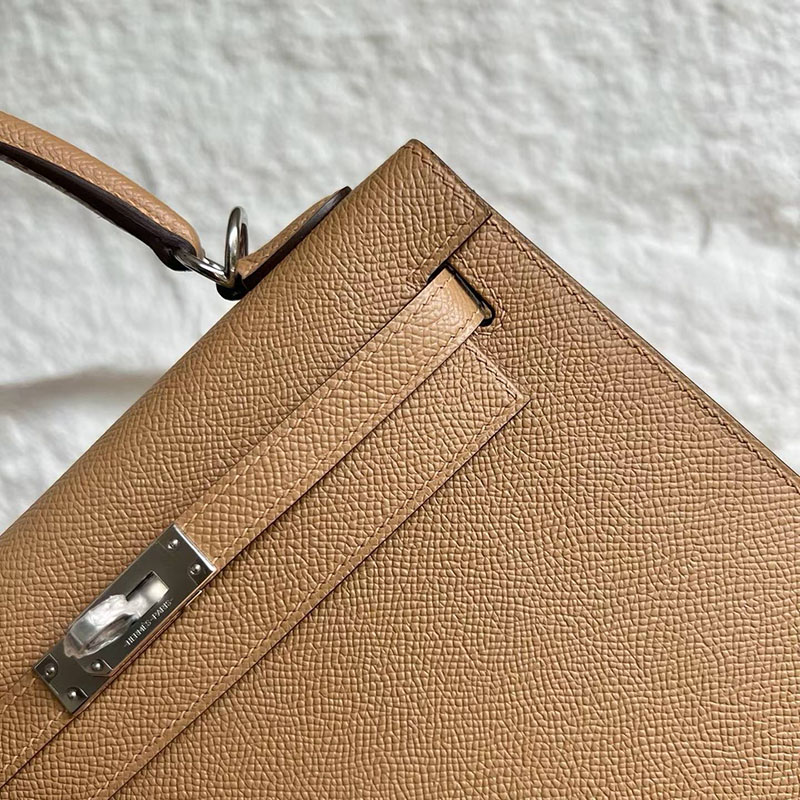 エルメスの人気バッグ HERMES ケリー25 外縫い チャイ ヴォーエプソン シルバー金具 H041000CK0M エルメス バッグ 新作 - 画像 (9)