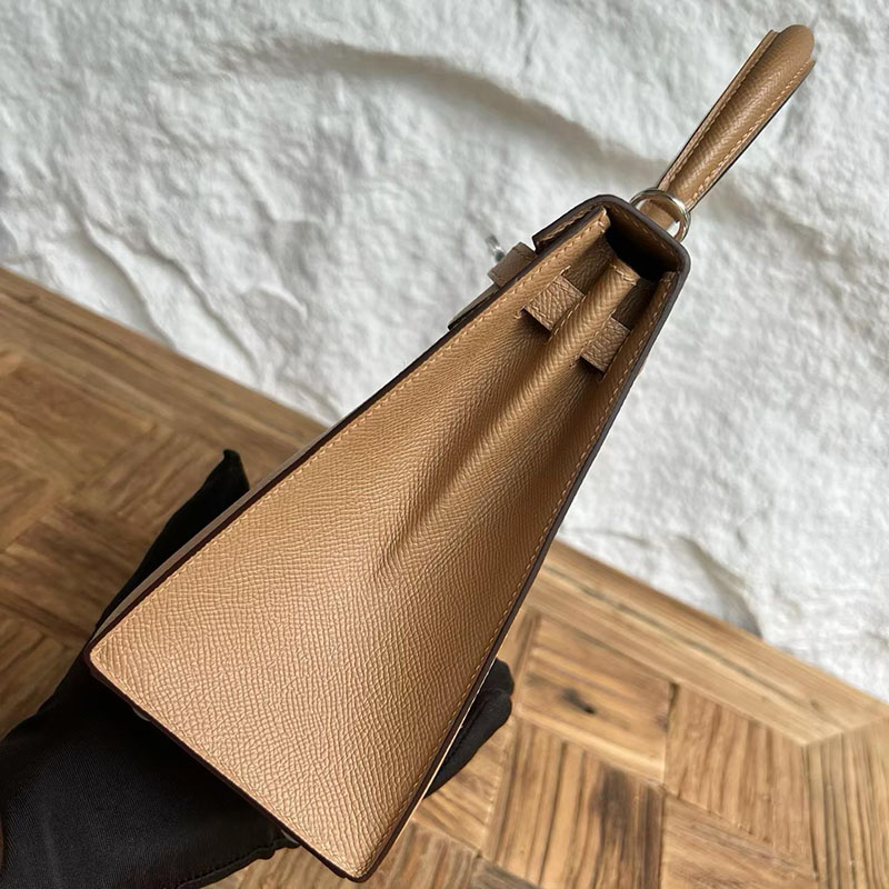 エルメスの人気バッグ HERMES ケリー25 外縫い チャイ ヴォーエプソン シルバー金具 H041000CK0M エルメス バッグ 新作 - 画像 (6)