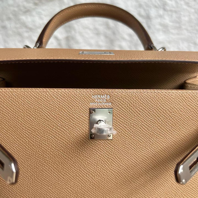 エルメスの人気バッグ HERMES ケリー25 外縫い チャイ ヴォーエプソン シルバー金具 H041000CK0M エルメス バッグ 新作 - 画像 (4)
