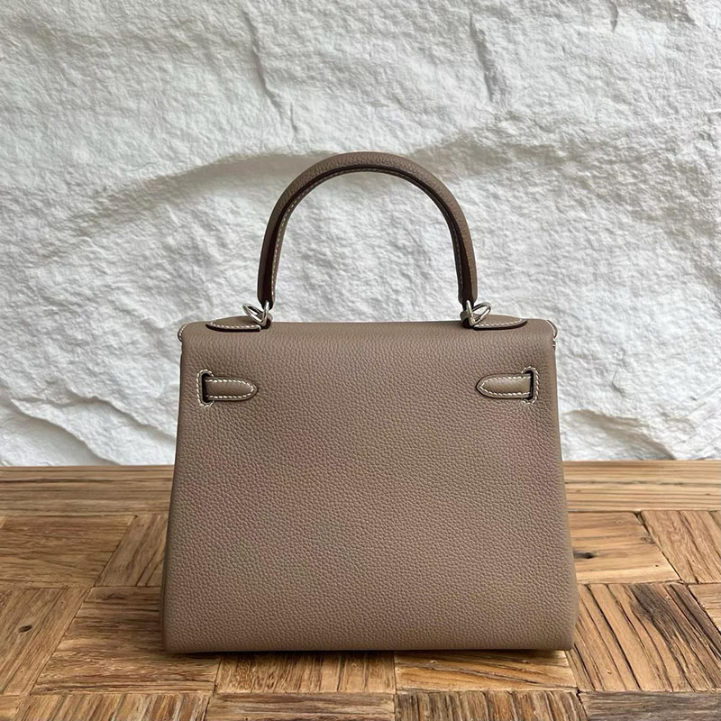 エルメスの人気バッグ HERMES kelly25 ケリー25 内縫い エトゥープ トゴ シルバー金具 H042316CK18 エルメス バッグ 安い順 - 画像 (8)