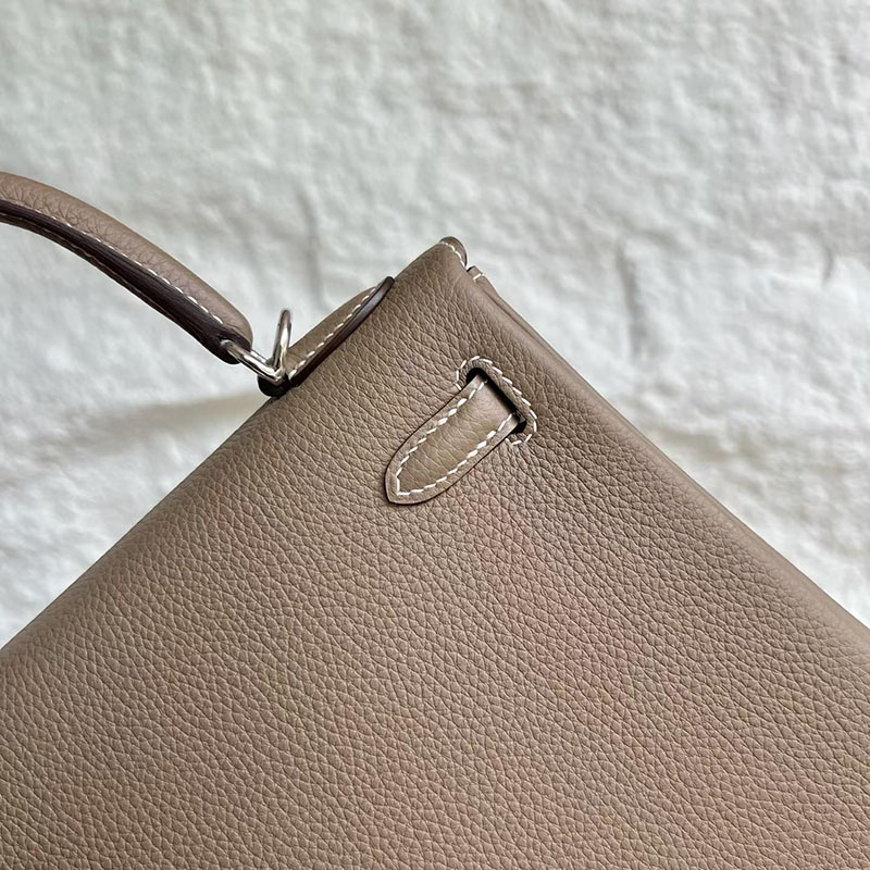 エルメスの人気バッグ HERMES kelly25 ケリー25 内縫い エトゥープ トゴ シルバー金具 H042316CK18 エルメス バッグ 安い順 - 画像 (7)