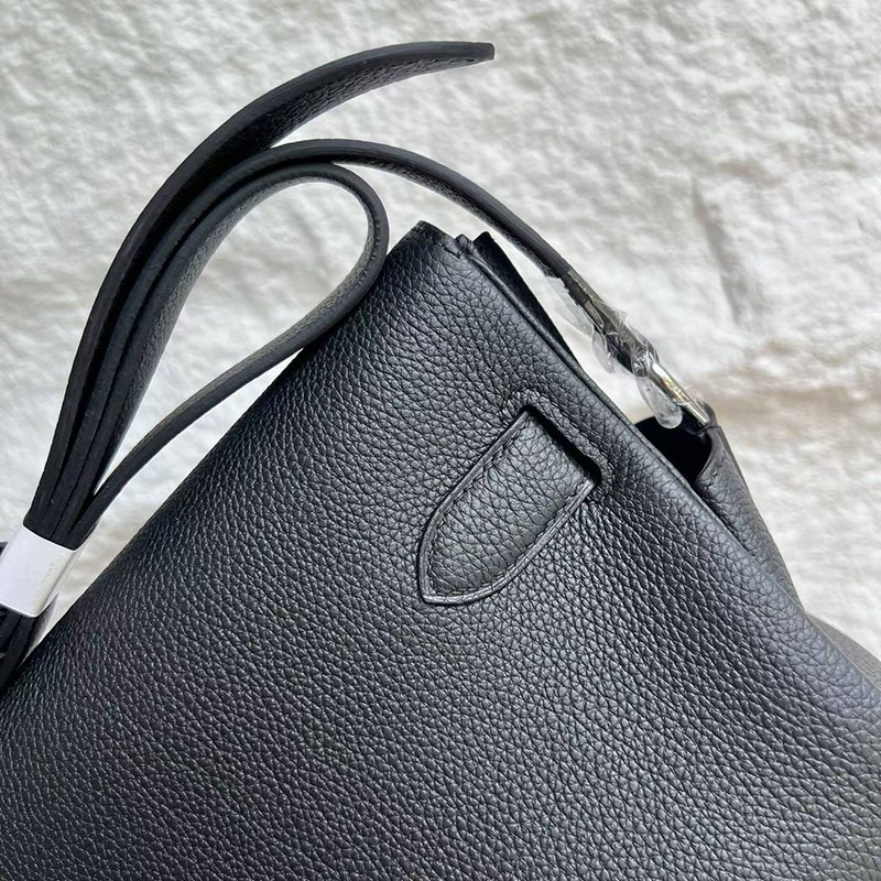 エルメスの人気バッグ HERMES ケリーメッセンジャー PM ブラック トゴ シルバー金具 2635085 エルメス メンズ ショルダーバッグ - 画像 (7)