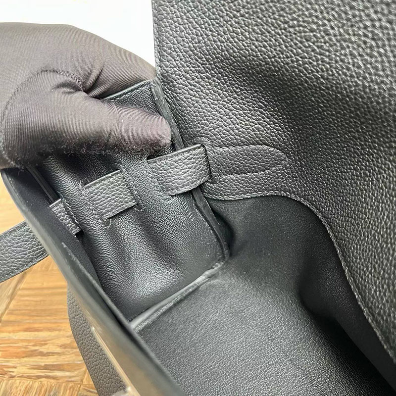 エルメスの人気バッグ HERMES ケリーメッセンジャー PM ブラック トゴ シルバー金具 2635085 エルメス メンズ ショルダーバッグ - 画像 (3)