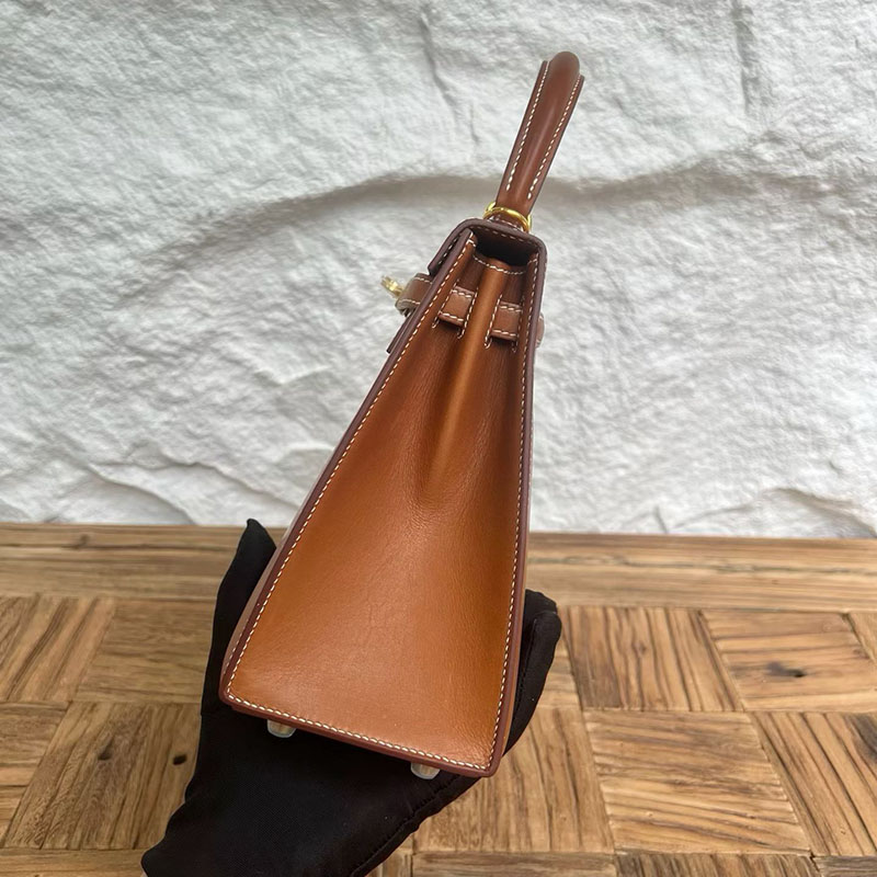 エルメスの人気バッグ HERMES ケリー25 kelly25 外縫い フォーブ バレニア ゴールド金具 2635095 エルメス ケリー25 外縫い - 画像 (6)